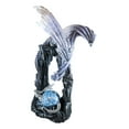 thumbnail image 6 of Ebros 21"H White Frozen Dragon On Cavern With Wyrmling Hatchling In Egg Statue, 6 of 7