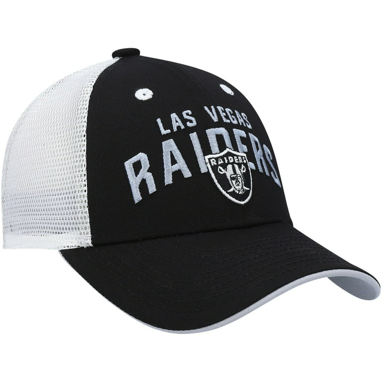 Las Vegas Raiders Snapback Hat Cap White W Black Bill NFL Team