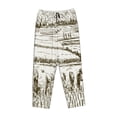 thumbnail image 4 of Naloa Rice Harvest Print Women’s Ultra-Soft Comfy Pajama Lounge Pants with Pockets & Drawstring, 4 of 8