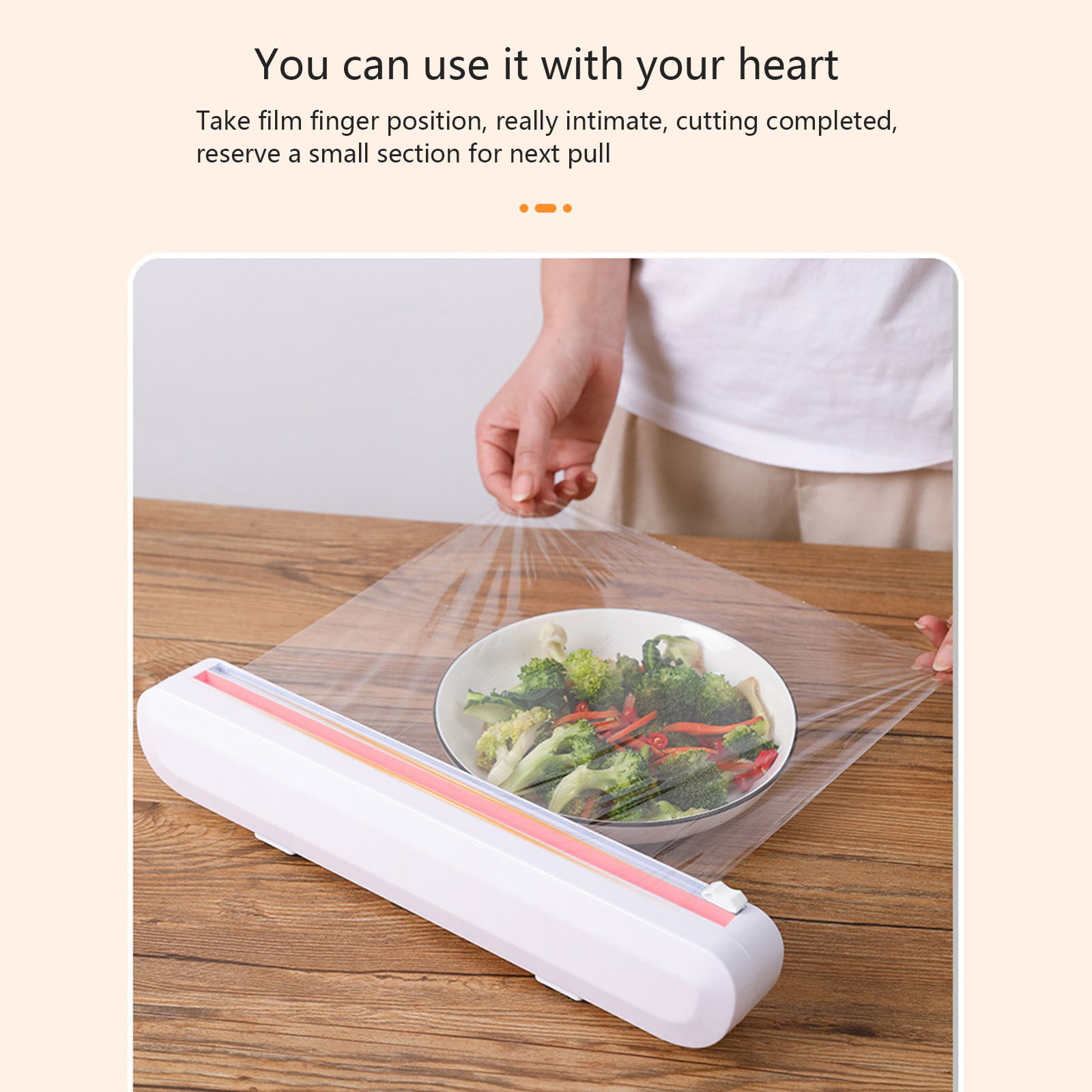 Reusable Food Wrap Cutter Cling Film Cutter Plastic Wrap - Temu