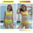 thumbnail image 4 of New Color Changing Bikini Set Color Strip Temperature Water Sensitive Quick drying Swimwear Women Swimsuit Push Up Triangle String Biquini Bathin M M, 4 of 4