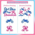 thumbnail image 5 of 13pcs Dirt Bikes & Diamonds Unisex Gender Reveal Cake Toppers (Pink, Blue) - Durable Rectangular Shaped, Diamond Subject, 5 of 6