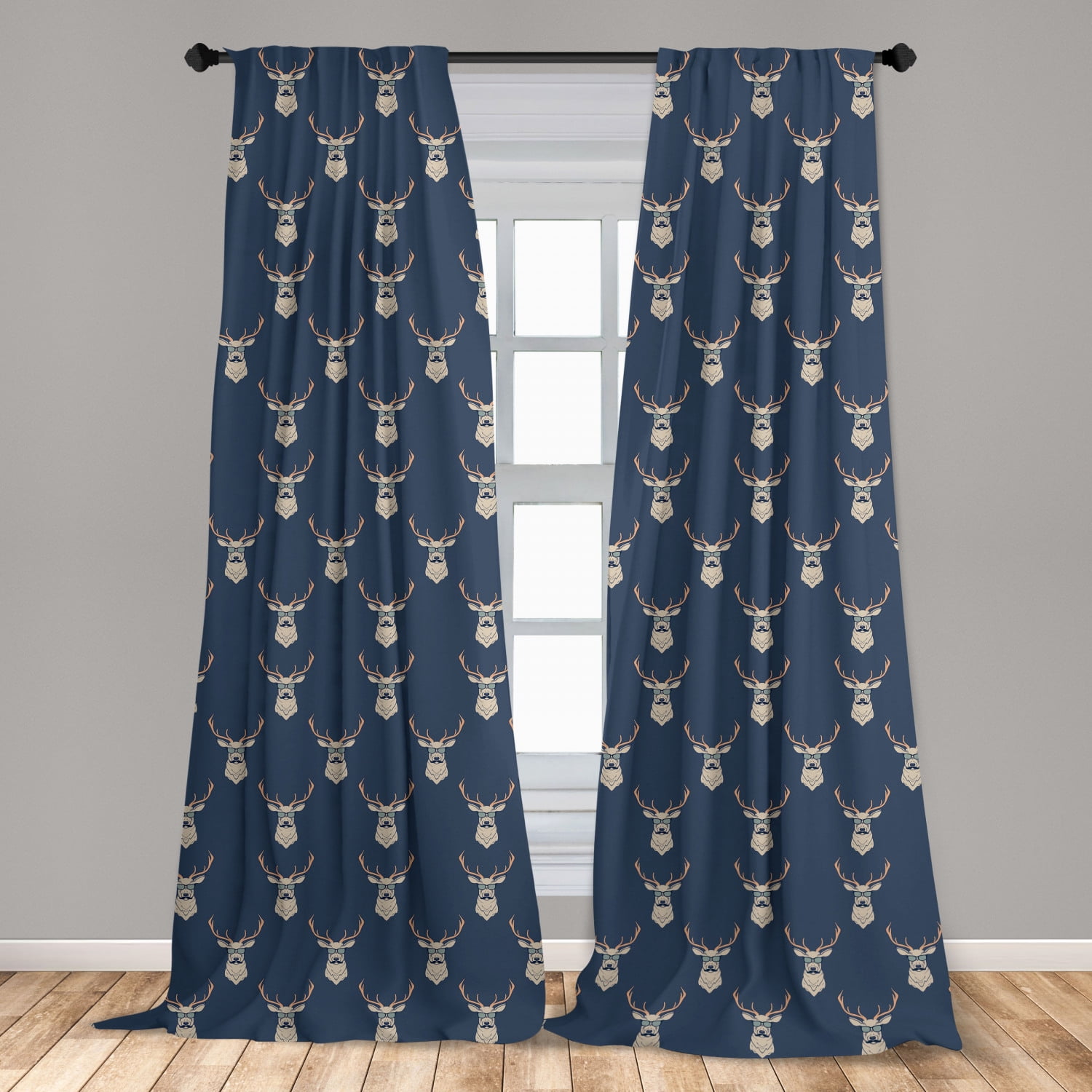Deer Curtains 2 Panels Set Deer Curtains 2 Panels Set
