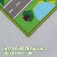 thumbnail image 3 of Kids Carpet Playmat Rug 118"x78.74", Car Rug for Kids Cars, Non-Slip Town City Road Map Kids Rug for Playroom Bedroom Boys, Kids Car Mat Road Rug, Track Rug Car Play Rug for Kids, 3 of 8