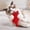 Red, variant on Cute Cat Shaped Squeaky Pet Toy, Soft Crystal Polyester Fabric Interactive Chew Toy, Portable Resilient Play Squeaker Toy For Indoor Cats And Small Breed Dogs Daily Play