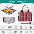 thumbnail image 2 of FORMRS Insulated Lunch Bag for Work School Unisex Large Capacity Cooler with Shoulder Strap, Purple Marble Pattern, 2 of 6