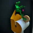 thumbnail image 4 of Hearth & Gear Riding Toilet Paper Holder Wall Mount Toilet Roll Holder Wooden Riding Unicycle Tissue Roll Hanger For Bathroom Toilet Kitchen Wall Towel Racks for Bathroom over Toilet Bathroom Shelves, 4 of 7