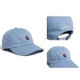 thumbnail image 3 of Guardurnaity Gorra de béisbol con bordado de rosas florales para hombre y mujer, gorra de lona ajustable de algodón con visera Sombreros Azul Guardurnaity PS14633-04, 3 of 6