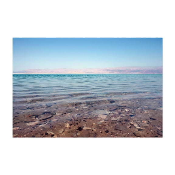 Dead Sea - Photography Seascape Landscape Nature Ocean Minimalist Water Coast Unframed Wall Art Print 4 x 6 inches