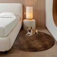 thumbnail image 2 of Retro Wooden Board Round Area Rug 8Ft Washable Large Circle Rugs for Living Room Dorm, Western Country Farmhouse Brown Wood Non-Slip Carpet Floor Mats Indoor Outdoor Carpet Runner Home Decor, 2 of 8