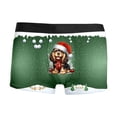 thumbnail image 3 of Festive Reindeer Snowflake Print Underwear Soft Breathable Briefs Comfortable Stretch Fit Holiday For Men Briefs Underwear 10 Brain Darling for Men Pack 34 White S, 3 of 5