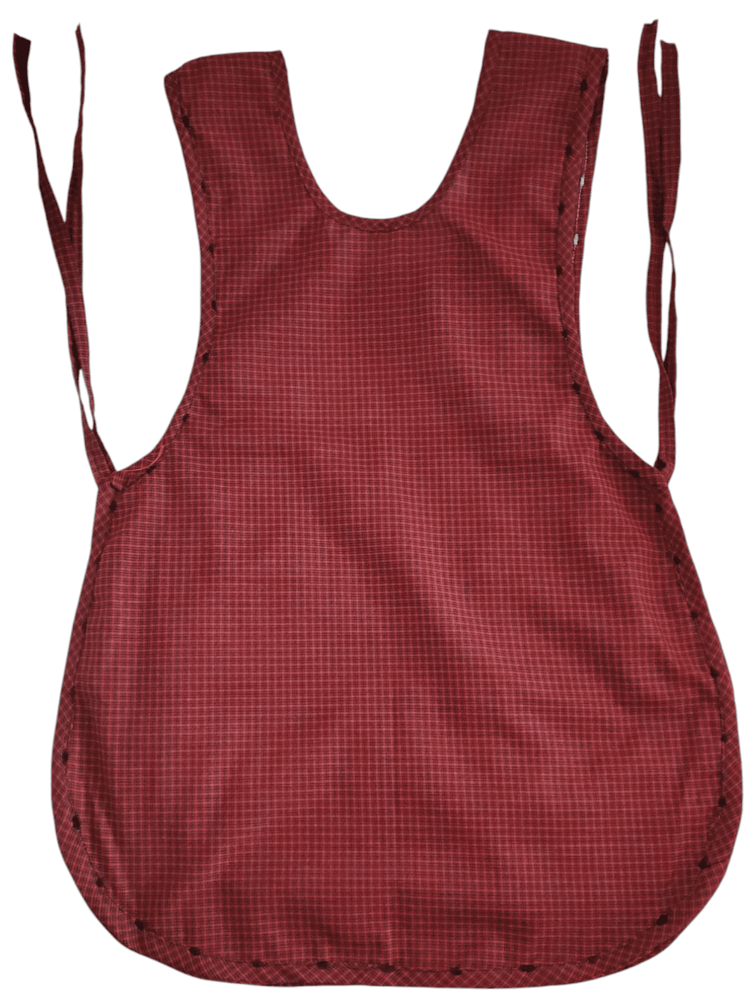 Authentic Traditional Mexican Apron for Women with Pockets and Beautiful Flower Embroidery - Mandiles para Mujer Mexicanos Mandil escapulario mandil Artesanal cobbler apron smocks - Red