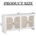 thumbnail image 2 of Oubayajia Rattan Sideboard Buffet Cabinet, Accent Cabinet with Adjustable Shelf, 1 Pack, 59.1" W x 30.3" H x 13.8" D, 2 of 7