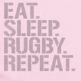 thumbnail image 2 of CafePress - Eat Sleep Rugby Repeat Body Suit - Baby Light Bodysuit, Size Newborn - 24 Months, 2 of 4