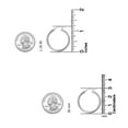 thumbnail image 4 of LeCalla 925 Sterling Silver Hoop Earrings for Women Hypoallergenic Diamond Cut Earring Hoops for Women 30MM, 4 of 7