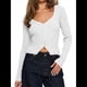 thumbnail image 2 of Cárdigan de Larga para Mujer, Suéter Corto de Punto Abierto, Chaqueta con Cuello en V y Botones para Otoño Cremoso L, 2 of 10