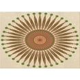 thumbnail image 1 of Ahgly Company Indoor Rectangle Patterned Khaki Gold Area Rugs, 2' x 3', 1 of 6