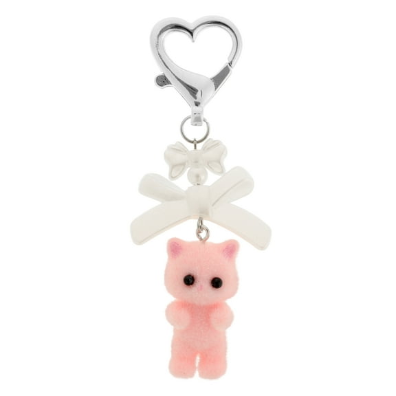 YEAHIBABY Pink Cute Cat Keychain Lightweight Durable Pendant for Bag Decor