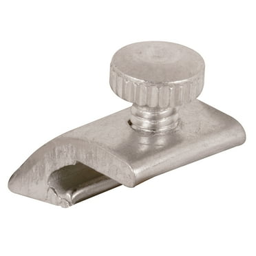1/2 in. Storm Door Panel Clips with Screws , Mill Finish (8-pack)