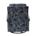 thumbnail image 6 of 14 Karat Home Upholstery Manual 360-Degree Swivel Recliner Nursery Chair with Nailhead Trims & Metal Swivel Base for Living Room, Navy, 6 of 10