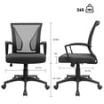 thumbnail image 4 of Homall Office Chair Ergonomic Desk Chair with Lumbar Support Silver, 4 of 5