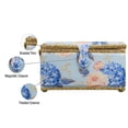 thumbnail image 3 of Cesta de costura SINGER Sew'n Stow Hydrangeas con bolsa con cierre, 3 of 9