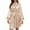 Khaki, variant on Womens Robes Long Sleeve Imitation Ice Silk Elegant Womens Pjs Sets,Pink,M