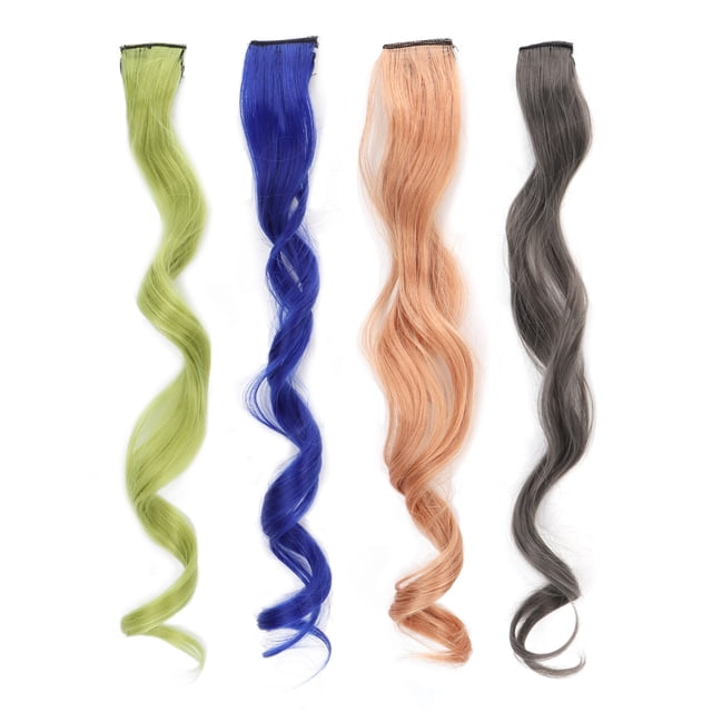 Extensiones De Cabello Con Clip, Operación Simple, Pieza De Cabello Colorida, Resistente Al Calor A La Moda Para Niñas, Para Modelado De Bricolaje Para Mujeres