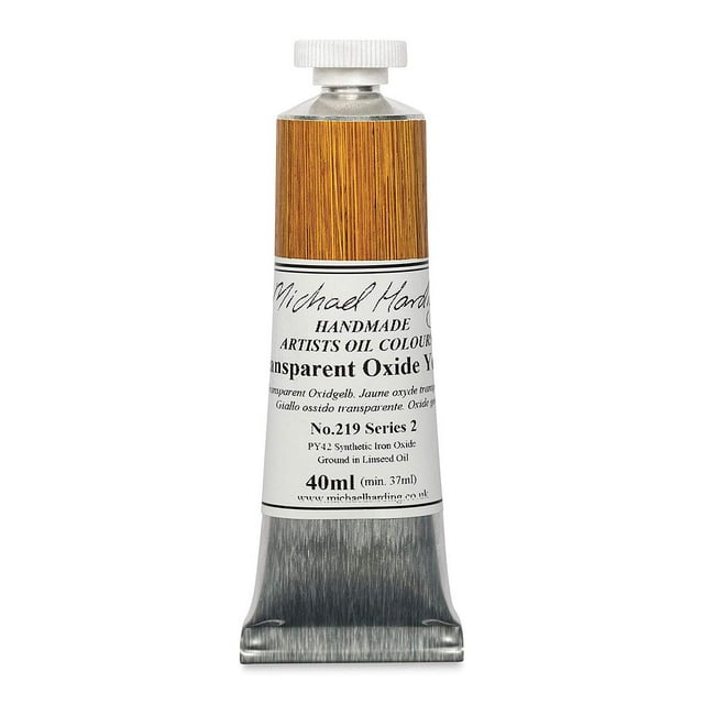 Michael Harding Couleurs à l'Huile pour Artistes, Jaune Oxyde Transparent, Tube de 40ml, 21940