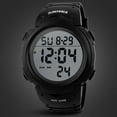 thumbnail image 3 of Men Digital Watch Stopwatch Alarm Luminous Watch, 3 of 7