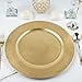 thumbnail image 3 of TABLECLOTHSFACTORY 6 Pcs Plaques de Chargeur Rondes Dorées 13 Pouces pour Décoration de Table, 3 of 4