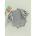 thumbnail image 3 of Bagilaanoe Newborn Baby Girl Boy Knit Rompers Long Sleeve Bodysuits 3M 6M 9M 12M 24M Infant Casual One Piece Short Jumpsuit, 3 of 9