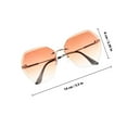 thumbnail image 2 of Phenofice 1Pack Graduation Party Eyeglasses PC Frame Gradient Tea Lens For Street Shot, 2 of 8