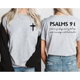 thumbnail image 2 of Christian Shirt Psalms 91 Jesus Love Religious Christian Bible Verse Tees Tops, Men's And Women's Graphic Tee 100% Cotton by TBun, Full Sizes S-5XL, 2 of 5