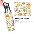 thumbnail image 4 of Yayeee 20oz Insulated Water Bottle Double Wall Stainless Steel with Flip Straw Lid, Birds with Strawberries, 4 of 7