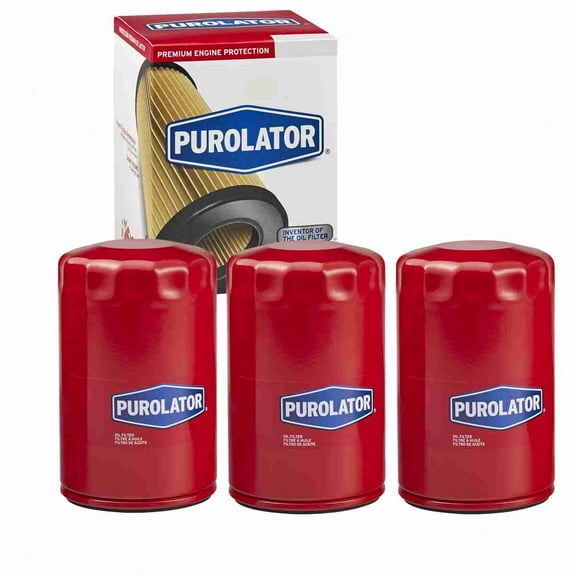 3 pc Purolator L20195 Engine Oil Filters for 116 61516 Oil Change Lubricant Filters