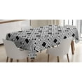 thumbnail image 1 of Ambesonne Black White Tablecloth Rectangular Table Cover, Big Little Squares, 60"x90", Black White, 1 of 3