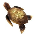 thumbnail image 2 of Hawaiian Wooden Carved Sea Turtle Tortoise Statue Figurine Sculpture Handcrafted Handmade Home Decor Rustic Garden Decoration, 2 of 4