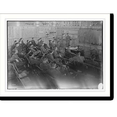 Historic Print, Machine gun school, 16" x 20"