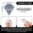 thumbnail image 3 of 12 Pieces Powder Puff Face Triangle Makeup Puff for Loose Powder Soft Body Cosmetic Foundation Sponge Mineral Powder Wet Dry Makeup Tool(Black,Small), 3 of 5