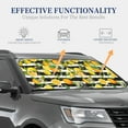 thumbnail image 4 of Haiem Orange and Lemon Car Windshield Sun Shade (2 Pieces) Foldable Windshield Sun Shade Car Accessories for Truck SUV Pickup-Large, 4 of 7