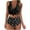 Black, variant on Babysbule Swimsuits for Women Women's Fashion Bikini Set Swimsuit Two Piece Filled Swimwear Has A Chest Pad No Steel Support Beachwear