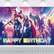Thor love and Thunder Background Taspestry Post Banner Backdrop Party Supplies Wall Decor