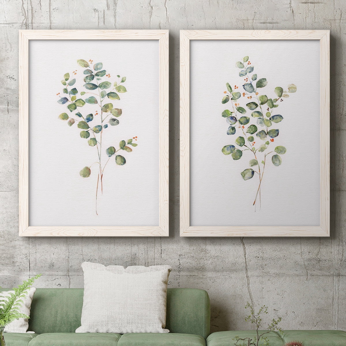 Eucalyptus I - Premium Framed Canvas 2 Piece Set - Ready to Hang