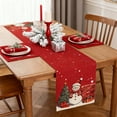 thumbnail image 5 of RBCKVXZ Valentine’s Day Table Runner - 13x72 Inch Red Heart & Plaid | Linen Waterproof Table Decor - Reusable for Wedding, Anniversary, Home Party & Dining (Fits 4-6 Person Tables), 5 of 7