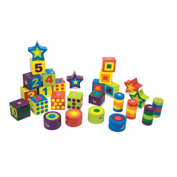 Melissa & Doug Lacing Beads in a Box - Walmart.com - Walmart.com