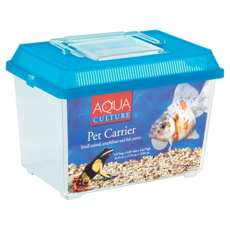 Aqua Culture Pet Carrier for Small Animals, Amphibians & (Best Pet Fish For Small Tanks)