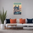 thumbnail image 5 of Montreal Retro Travel Poster Vintage Canadian City Tourism with Old Montreal & Notre-Dame Print Poster, 5 of 8