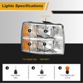 thumbnail image 5 of Sennachine LED Tail Light Assembly Compatible with 2003-2006 Chevy Silverado 1500/2500/3500 and 1999-2002 GMC Sierra 1500/2500/3500 Black Housing and Smoke Lens (Fit Fleetside Models Only), 5 of 16