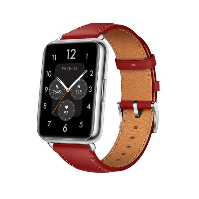 LEIXIUER Bracelet en Cuir Véritable pour Huawei Watch Fit 2 Bracelet de Montre Intelligente Remplacement Bracelet de Sport Rétro Accessoires Huawei Fit2